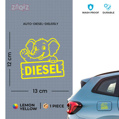 Custom Diesel Sticker for Car | Personalized Fuel Tank Design