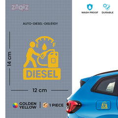 Glossy Diesel Sticker for Car | Premium Finish