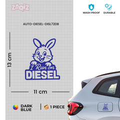 Reflective Diesel Sticker for Fuel Tank | Premium Quality
