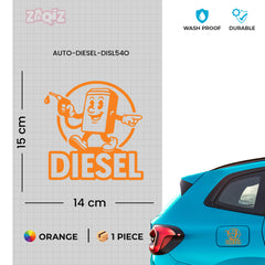 Premium Diesel Sticker for Car | Waterproof Fuel Tank Decal