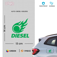 Funny Diesel Sticker for Car Fuel Tank | Easy-to-Apply