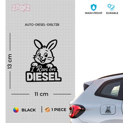 Reflective Diesel Sticker for Fuel Tank | Premium Quality