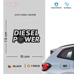 Reflective Diesel Sticker for Car | Safety & Style