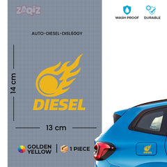 Funny Diesel Sticker for Car Fuel Tank | Easy-to-Apply