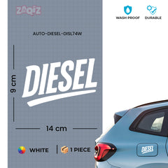 Trendy Diesel Sticker for Car Fuel Tank Cap | Easy Peel & Stick