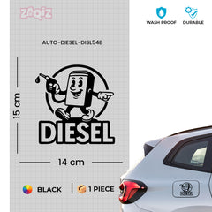 Premium Diesel Sticker for Car | Waterproof Fuel Tank Decal
