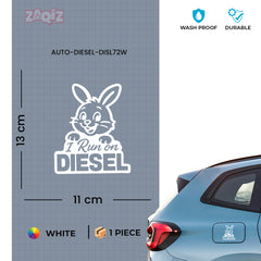 Reflective Diesel Sticker for Fuel Tank | Premium Quality