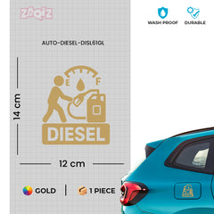 Glossy Diesel Sticker for Car | Premium Finish