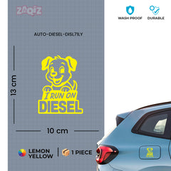 Matte Finish Diesel Sticker for Car | Stylish & Durable