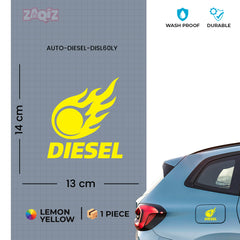 Funny Diesel Sticker for Car Fuel Tank | Easy-to-Apply