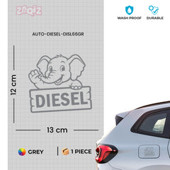 Custom Diesel Sticker for Car | Personalized Fuel Tank Design