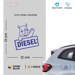 Minimalist Diesel Sticker for Car | Simple & Sleek