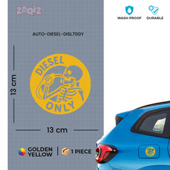 Designer Diesel Sticker for Fuel Tank | Unique Print