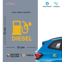 Creative Diesel Sticker for Car Fuel Tank Cap