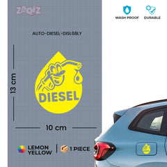 Waterproof Diesel Sticker for Fuel Tank | Weather Resistant