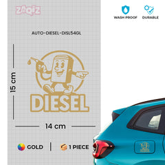 Premium Diesel Sticker for Car | Waterproof Fuel Tank Decal