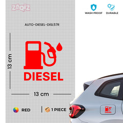 Creative Diesel Sticker for Car Fuel Tank Cap