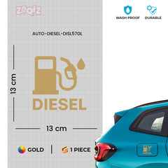 Creative Diesel Sticker for Car Fuel Tank Cap