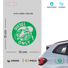 Designer Diesel Sticker for Fuel Tank | Unique Print