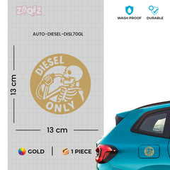 Designer Diesel Sticker for Fuel Tank | Unique Print