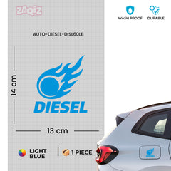 Funny Diesel Sticker for Car Fuel Tank | Easy-to-Apply