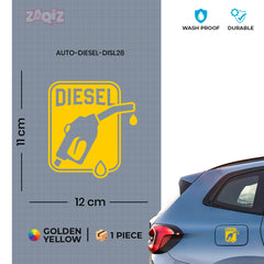 Diesel Warning Decal for Easy Safety
