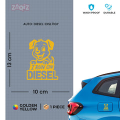 Matte Finish Diesel Sticker for Car | Stylish & Durable