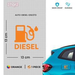 Creative Diesel Sticker for Car Fuel Tank Cap