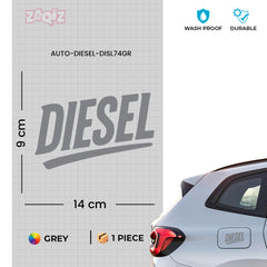Trendy Diesel Sticker for Car Fuel Tank Cap | Easy Peel & Stick