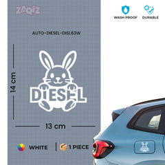 High-Quality Diesel Sticker for Car | Scratch Resistant