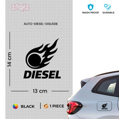 Funny Diesel Sticker for Car Fuel Tank | Easy-to-Apply