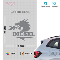 Diesel Sticker for Car | Gloss Finish Fuel Tank Decal