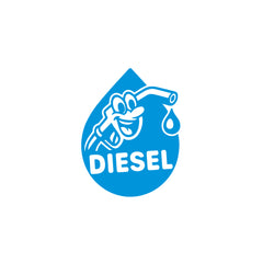 Waterproof Diesel Sticker for Fuel Tank | Weather Resistant