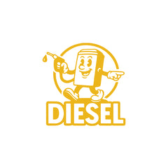 Premium Diesel Sticker for Car | Waterproof Fuel Tank Decal