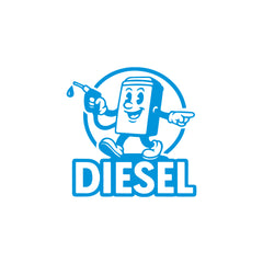 Premium Diesel Sticker for Car | Waterproof Fuel Tank Decal