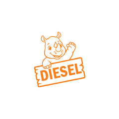 Minimalist Diesel Sticker for Car | Simple & Sleek
