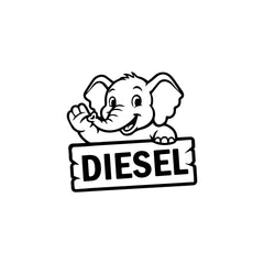 Custom Diesel Sticker for Car | Personalized Fuel Tank Design
