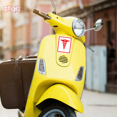 Zaqiz Stickers Doctor Car & Bike Stickers – Elegant Healthcare Icon