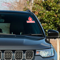 Bold Doctor Sign for Road Awareness