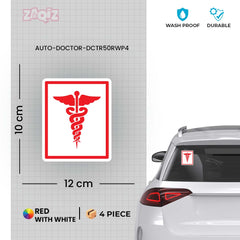 Zaqiz Stickers Doctor Car & Bike Stickers – Elegant Healthcare Icon