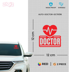 Classic Doctor Sticker for Professional Drivers