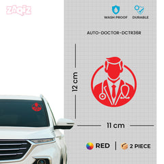 Road Safe Doctor Sticker for Smooth Travel