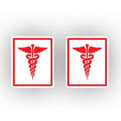 Zaqiz Stickers Doctor Car & Bike Stickers – Elegant Healthcare Icon