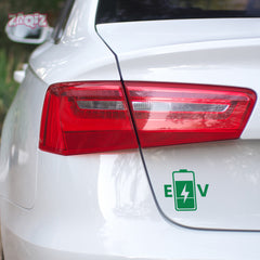 Bold and Durable Electric Vehicle Badge Decal