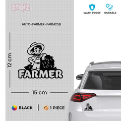 Farm Lover Emblem for Car Windows