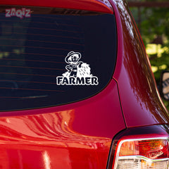 Farm Lover Emblem for Car Windows