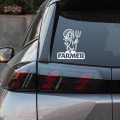 Durable Farmer Symbol for Vehicles