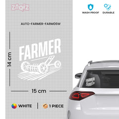 Stylish Farmer Emblem for Car Windows