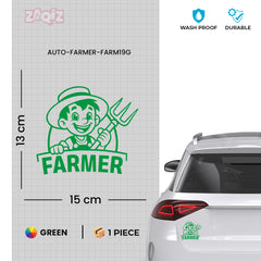 Passionate Farmer Life Car Decal