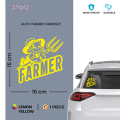 Agriculture Passion Emblem for Cars